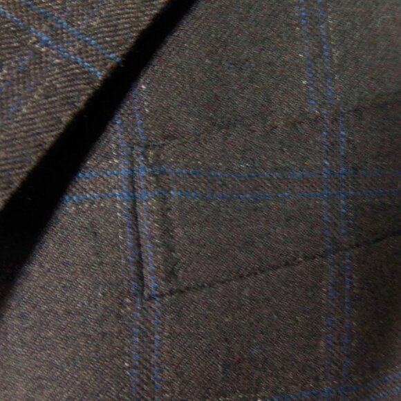 Ermenegildo Zegna Men's Sport Coat – 54R (EU) / 43R (US) – Dark Brown Blue - Picture 3 of 5